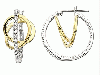 Hotsell 1/4 ct Diamond Hoop Earrings Gold Large Hoop Earings 