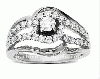 3/4ct Diamond Ring in 18K White Gold Ladies