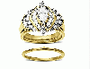 1 1/2 ct Marquise-cut Diamond Engagement Wedding Rings in 18K Gold 