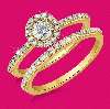 2011 Fashion 18K Gold Diamond Bridal Rings 